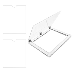 BurlyWood Acrylic Notebook Type Stamping Tools, with Grid Lines, for Scrapbooking Crafts and Card Making, BurlyWood, L: 216x255x18mm
