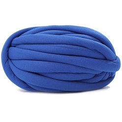 Королевский синий Полиэфирная пряжа, толстая пряжа для ручного вязания пледа, супермягкая гигантская пряжа для вязания руками, объемная пряжа, королевский синий, 20 мм