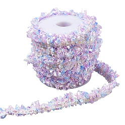 Средняя Орхидея 12.85 лента из полиэстера в ярдах, для украшения одежды, 1 пластиковые пустые катушки, средне орхидеи, 5/8 дюйм (15 мм)