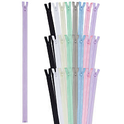 (52) Непрозрачная лаванда 24 шт 8 цвета аксессуары для одежды, нейлоновая застежка-молния, застежка-молния, разноцветные, 630x25x7.5 мм, 3 шт / цвет