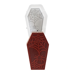 Spider Силиконовые формы для свечей своими руками на тему Хэллоуина, для изготовления ароматических свечей, паук, 105x69x26 мм