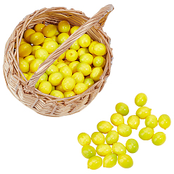 Лимон Декорации для демонстрации еды из пенопласта, лимон, 24.5x19 мм, 100 шт