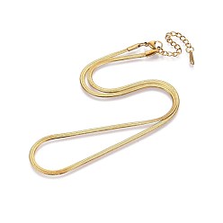 Настоящее золото 18K 2.5мм 304 цепочки-ёлочки из нержавеющей стали, ионное покрытие (ip), реальный 18 k позолоченный, 15.94 дюйм (40.5 см)