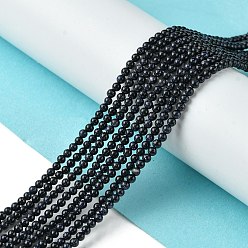 Синий Драгоценный Камень Синтетический синий авантюрин бисер нитей, класс А, круглые, 2 мм, отверстие : 0.8 мм, около 190 шт / нитка, 15.39'' (39.1 см)