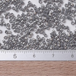 (DB0251) Opaque Smoke Gray Luster MIYUKI Delica Beads, Cylinder, Japanese Seed Beads, 11/0, (DB0251) Opaque Smoke Gray Luster, 1.3x1.6mm, Hole: 0.8mm, about 20000pcs/bag, 100g/bag