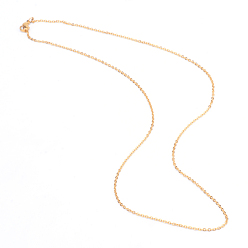Golden 304 Stainless Steel Cable Chains Necklaces, with Lobster Clasps, Golden, 20 inch(50.8cm), Link: 2x1.5x0.4mm