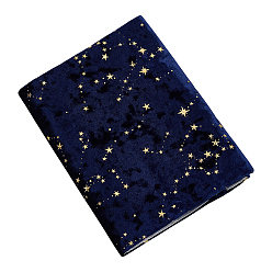 Морской Синий Обложки для книг из полиэстера, прямоугольник со звездой, Marine Blue, 155x210x10 мм