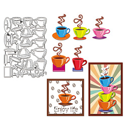 Посуда Трафареты для резки углеродистой стали чашки, для diy scrapbooking, Фотоальбом, декоративная бумага для тиснения, форма для поздравительных открыток, посуда, 189x133x0.8 мм