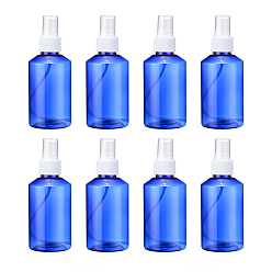 Blue 150ml Refillable PET Plastic Spray Bottles, Empty Pump Bottles for Liquid, Blue, 5.3x13.5cm, Capacity: 150ml(5.07 fl. oz)