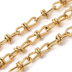 Real 20K Gold Plated 304 бесконечнозвенные цепи из нержавеющей стали, несварные, с катушкой, ионное покрытие (ip), реальный 20 k позолоченный, 18.5x7x6 мм