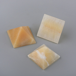 Топаз Нефрит Натуральные украшения из топаза, лечебные пирамиды, для снятия стресса исцеляющая медитация, пирамида, 42~45x42~45x27~35 мм