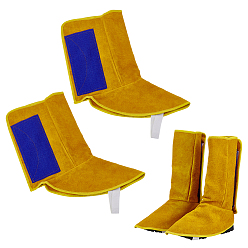 Оранжевый Рукав для сварки из коровьей кожи, термо- и огнестойкие защитные рукава для ног, оранжевые, 407x355x6 мм