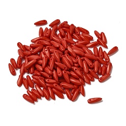 (123L) Белый крем непрозрачный блеск Непрозрачные акриловые подвески, слеза, огнеупорный кирпич, 10x3x3 мм, отверстие : 1 мм