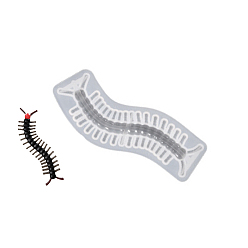 Insects Diy реалистичные силиконовые формы для украшения насекомых, формы для литья смолы, для уф-смолы, изготовление изделий из эпоксидной смолы, сороконожка, 95x26x8 мм