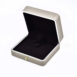 Beige Imitation Leather Bracelet Box, Jewelry Storage Case, for Wedding, Engagement, Anniversary Party, Rectangle, Beige, 8.9x9.9x4.2cm