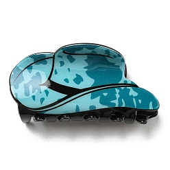 Темный Голубой Заколки для волос из ПВХ в виде когтей в шляпе, для женщины девушки густые волосы, темные голубые, 42x85x40 мм