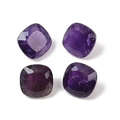 Аметист Природный аметист кабошонов, квадратный, граненые, 14x14x9.5 мм