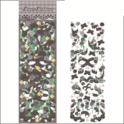 Серый Наборы ленточных лазерных наклеек, самослипание, для чемодана, скейтборде, холодильник, шлем, оболочка мобильного телефона, серые, 177x56 мм