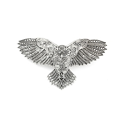 Eagle Заколки для волос из цинкового сплава в стиле викингов для женщин, орел, 63x100.5 мм