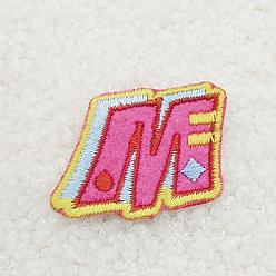 Letter M Computerized Embroidery Cloth Iron on/Sew on Patches, Costume Accessories, Appliques, Letter.M, 30x38mm