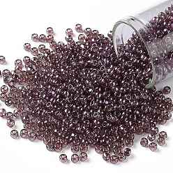 (425) Gold Luster Marionberry Тохо 8/0 круглые бусины, японский бисер, (425) марионника с золотым блеском, 3 мм, отверстие : 1 мм, Около 222 шт / 10 г
