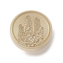 Цветок Золотая восковая печать, латунная головка штампа, цветочный узор коллекции, для сургучной печати, цветок, 25x14 мм, внутренний диаметр: 7 мм