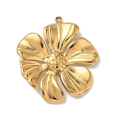 Золотой 304 подвески из нержавеющей стали, , золотые, 28x25x3 мм, отверстие : 1.5 мм