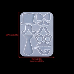 Hat Подвески на Хэллоуин своими руками, пищевая силиконовая форма, формы для литья смолы, для уф-смолы, изготовление изделий из эпоксидной смолы, шляпа, 127x96x5 мм