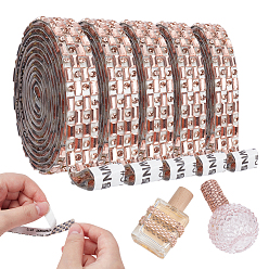 Сочный Персик Стекла исправление горный хрусталь, термоклей на спине, горный хрусталь, аксессуары для костюма, прямоугольные, сочный персик, 10 мм, 1 двор / рулон