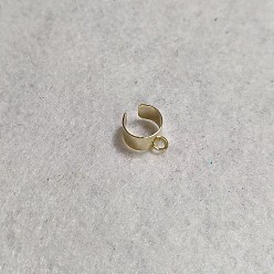 Настоящее золото 18K 304 ушные манжеты из нержавеющей стали, реальный 18 k позолоченный, 13 мм