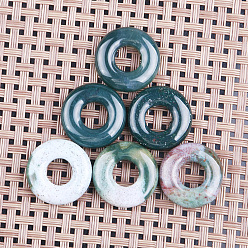 Indien Achat Natur Indien Achat Anhänger, Donut Charms, 20 mm, Innendurchmesser: 8 mm