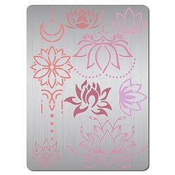 Цветок Трафареты для резки металла из нержавеющей стали, для diy scrapbooking / фотоальбом, декоративное тиснение, матовый цвет нержавеющей стали, цветок, 190x140 мм