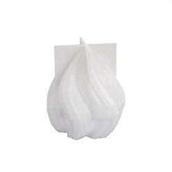 Белый Формы для свечей в форме конуса своими руками, формы для литья смолы, для уф-смолы, пищевой, белые, 79x79x87 мм