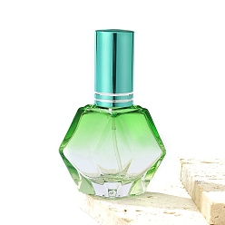 Зеленый Стеклянный распылитель в форме ромба, для эфирных масел, духи, зелёные, 4.5x7 см, емкость: 12 мл (0.41 жидких унций)