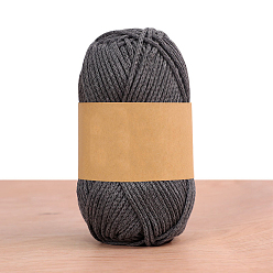 Темно-Серый Хлопчатобумажные нити, для вязания крючком принадлежности, темно-серый, 2 мм, около 92.96 ярдов (85 м) / моток