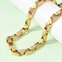 Настоящее золото 18K Унисекс 304 коробка из нержавеющей стали цепи ожерелья, ионное покрытие (ip), реальный 18 k позолоченный, 19.80 дюйм (50.3 см)