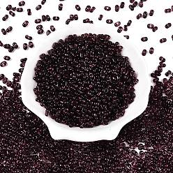 Фиолетовый Стеклянные бусины Пикассо, окрашенные распылением, арахис, фиолетовые, 6x4x3 мм, отверстие : 1.2 мм, Около 4000 шт / фунт