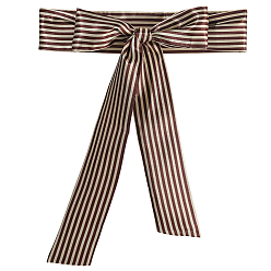 Верблюжий Ремни из полиэстера в полоску, поясной ремень для платья-рубашки пальто, верблюжие, 1830x65x0.5 мм