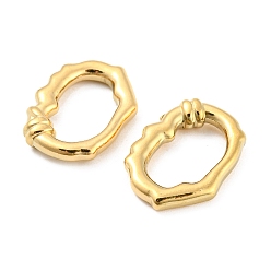 Настоящее золото 18K 304 нержавеющей стали связывающий кольца, неправильный овал, реальный 18 k позолоченный, 20x14.5x4 мм, внутренний диаметр: 14x8.5 мм