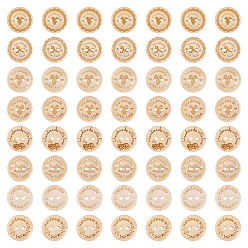 Mixed Shapes 200шт 8 стили деревянные кнопки, плоско-круглые, 2-луночное, деревесиные, разнообразные, 20x3~4.5 мм, отверстие : 2 мм, 25 шт / стиль