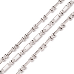 Нержавеющая Сталь Цвет Устойчивы к потускнению 304 цепи из нержавеющей стали, несварные, с катушкой, цвет нержавеющей стали, 6x3x1.5 мм, около 32.81 футов (10 м) / рулон