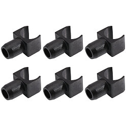 Черный 6пластиковый U-образный слайдер, аксессуары для инвалидных колясок, чёрные, 20.5x28x43 мм