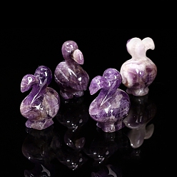 Аметист Резные фигурки птиц додо из натурального аметиста, для украшения рабочего стола домашнего офиса, 50 мм