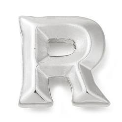 Letter R Стойки обшивки латунные подвески, долговечный, без кадмия и без свинца, подвески с буквой az~z, Буква R, 17.5x17x5.5 мм, отверстие : 3.5x2 мм
