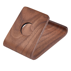 Coconut Brown Wood Mobile Phone Holders, L Shape, Coconut Brown, 10x7.5x5.7cm
