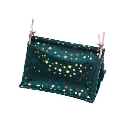 Темно-Зеленый Тканевая кемпинговая палатка миниатюрные украшения, с деревянными палочками, для садовых кукольных домиков, темно-зеленый, 150x130x120 мм