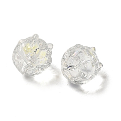 Прозрачный АВ Прозрачные стеклянные бусины, градиент цвета, дракон, ясно AB, 13.5x13x12.5 мм, отверстие : 1 мм