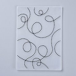 Others Plastic Embossing Folders, Concave-Convex Embossing Stencils, for Handcraft Photo Album Decoration, Other Pattern, 148x105x2mm