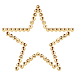 Golden Plated 200Pcs DIY Electroplate Non-magnetic Synthetic Hematite Bead Stretch Bracelets Making Kits, Including Round Beads and Elastic Thread, Golden Plated, 6mm, Hole: 1mm, 200pcs