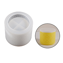 Цветок Diy силиконовые рельефные формы для ящиков для хранения, формы для литья смолы, колонка, цветок, 109x81 мм